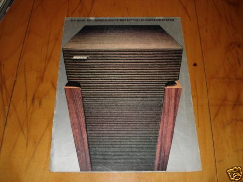 BOSE 601 SERIES II SPEAKERS ORGINAL SALES BROCHURE  