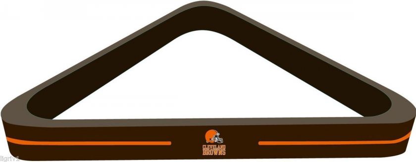 Solid Wood NFL Cleveland Browns 8 Ball Rack  