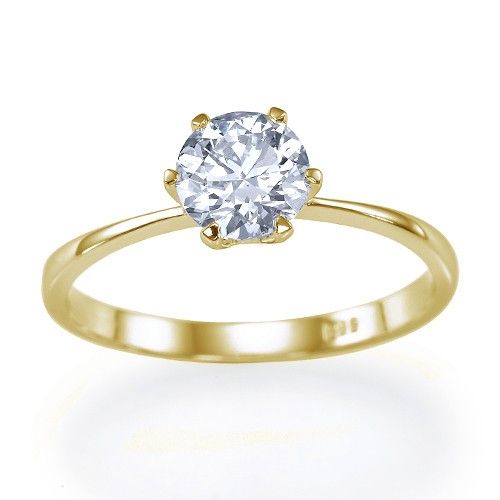 03 carat G/SI2 6 Prong Solitaire Round Diamond Engagement Ring by 