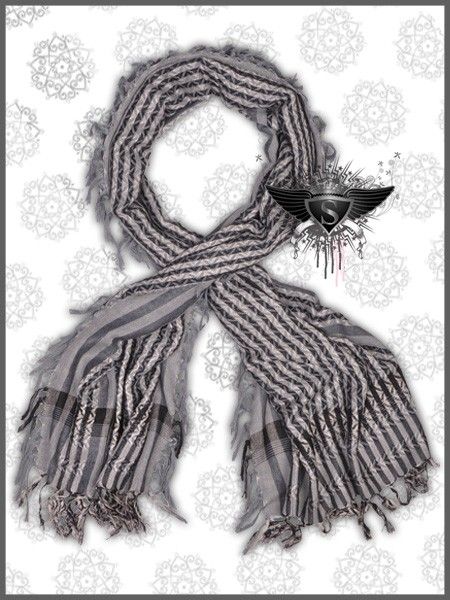   Gray Fringy Wave Men Shawl Scarves Wrap Rock Soft Polite Warm  