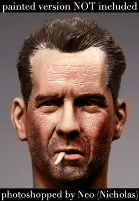 12 CUSTOM Bruce Willis JOHN MCCLANE head sculpt  