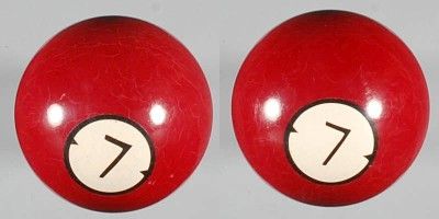 Antique/Vintage Brunswick Ivorylene Dart Pocket Pool Balls (Set AH 