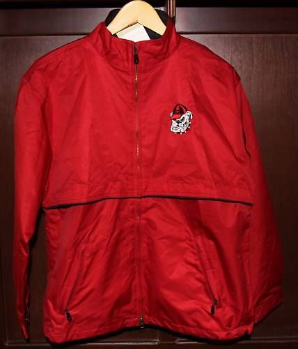 Mens M Red Golf Jacket Cutter & Buck GEORGIA BULLDOGS  