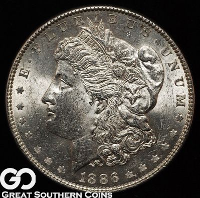 1886 Morgan Silver Dollar CHOICE BU  