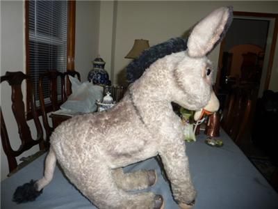 Vintage Large Steiff Donkey Horse Germany ca1950  