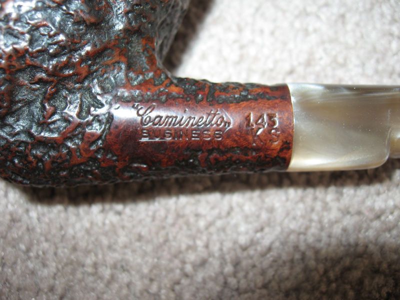 Vintage CAMINETTO BUSINESS PIPE KS 143 CUCCIAGO (CANTU) Thin Gold 