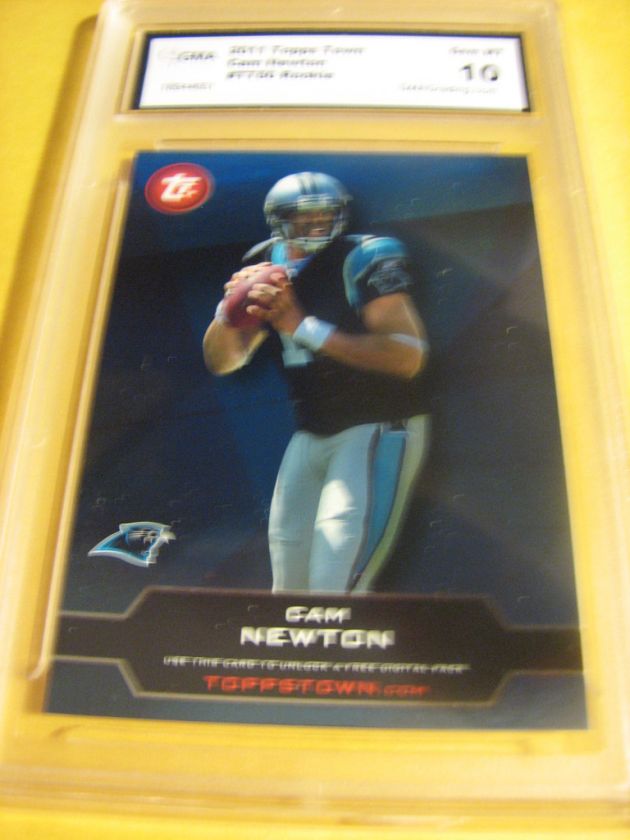 CAM NEWTON CAROLINA PANTHERS 2011 TOPPS TOPPSTOWN # TT 50 ROOKIE RC 