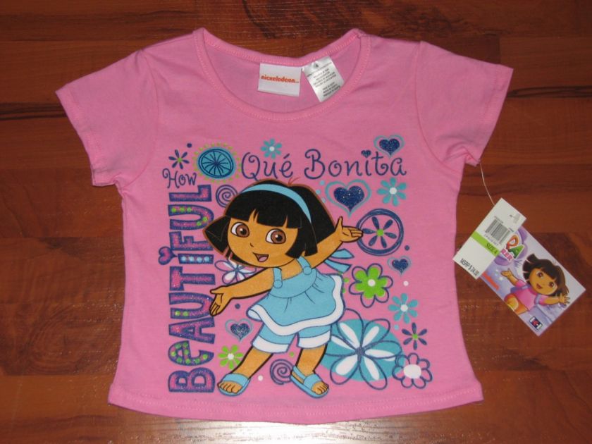 NEW GIRLS SIZE 4 4T CLOTHES LOT DORA HELLO KITTY POLO  