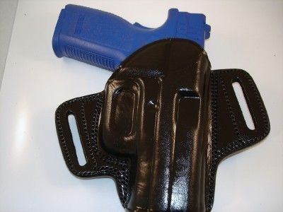 OPEN TOP LEATHER HOLSTER 4 S&W SIGMA 9VE 40VE RUGER SR9  