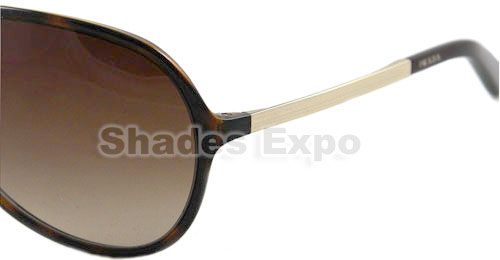 NEW PRADA SUNGLASSES SPR 06N HAVANA 2AU 6S1 SPR06N AUTH  