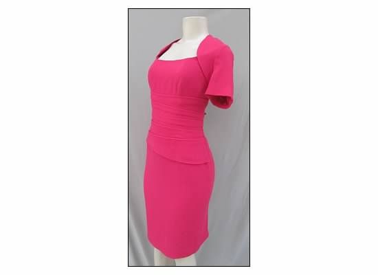 NEW Anne Klein Pink Classic Sheath Career Combo Dress w/ Stretch 