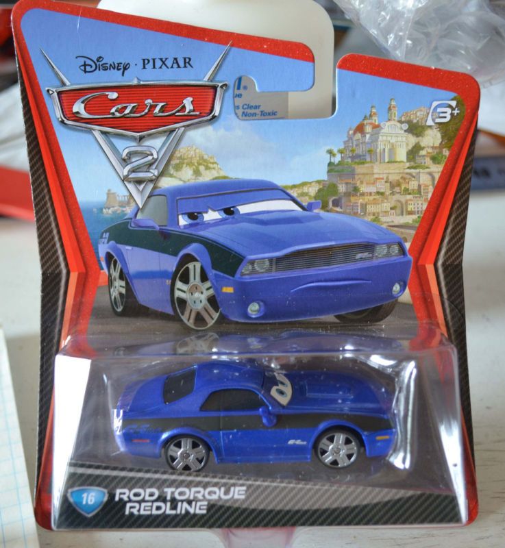 DISNEY PIXAR CARS 2 ROD TORQUE REDLINE # 16 NEW NEW  