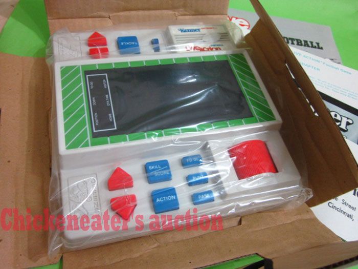 80s KENNER ELECTRONIC FOOTBALL GAME LIVE ACTION NEW BXD  