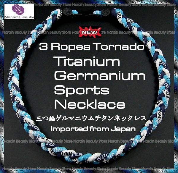 Chikara Light Blue Dark Blue Tornado Titan Necklace  