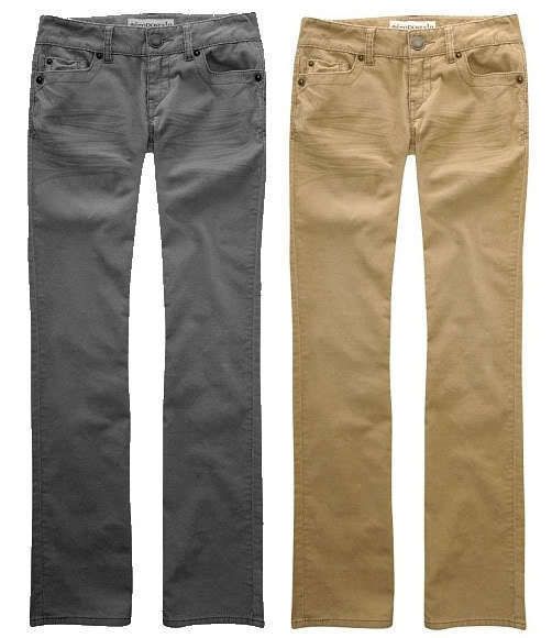 AEROPOSTALE NEW Skinny Flare Corduroy JEANS Pants Womens (Gray or 