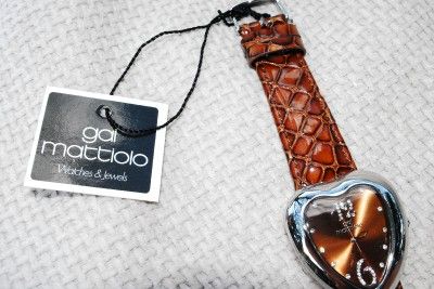 New Authentic Gai Mattiolo Watch Made In Italy with genuine crystals.