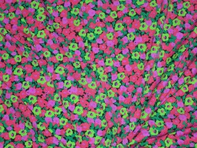 LYCRA FABRIC COLORFUL FLOWER DESIGNER FABRIC 4WAY BTY  