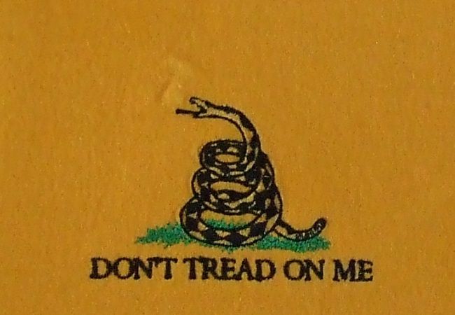 GADSDEN DONT TREAD ON ME embroidered polo shirt L Large Lg  