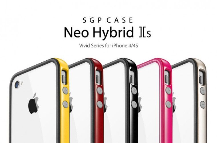 SGP iPhone 4 / 4s Neo Hybrid 2S Vivid Case Soul Black  