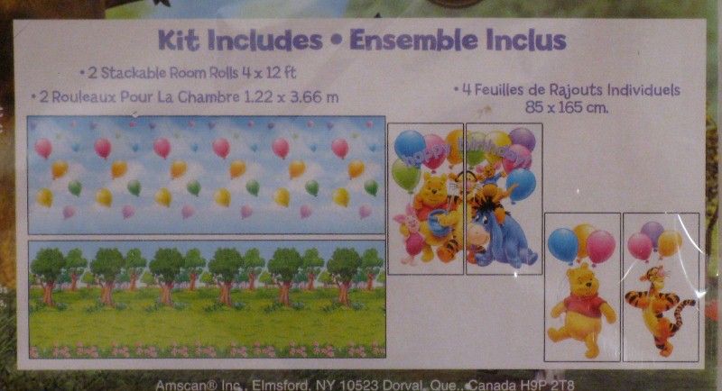 Winnie The Pooh Scene Setters Giant Decorating Kit  