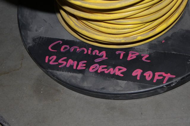 90FT CORNING 12C SINGLE MODE SM FIBER OPTIC CABLE  