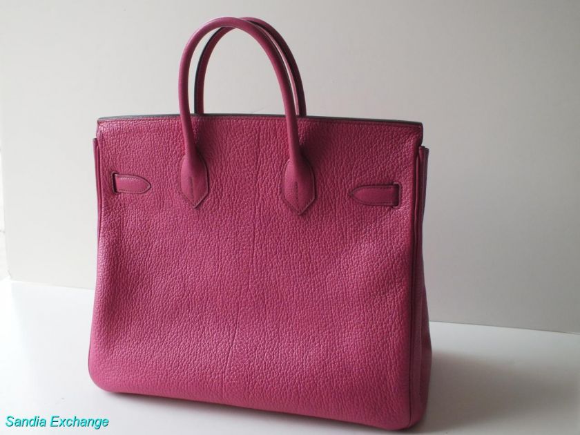   Birkin Pink Fuchsia Chevre de Coromandel Pal Hardware Authentic  