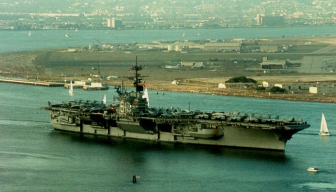 USS RANGER CV CVA 61 US NAVY HAT PIN CARRIER VIETNAM  