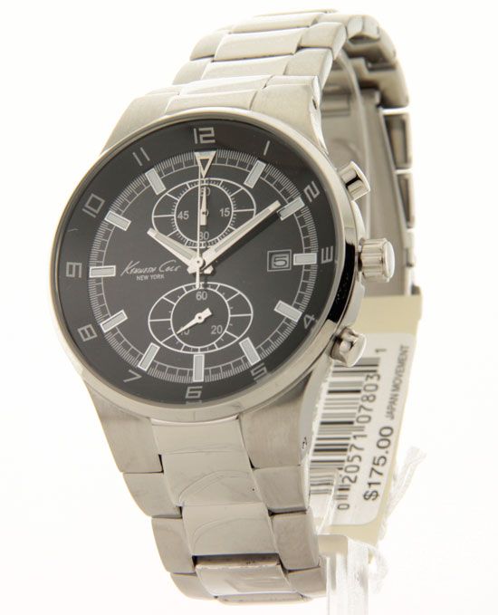 Kenneth Cole KC3979 Watch Steel Date Chronograph Casual New Mens 