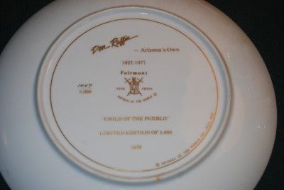 DON RUFFIN Ltd Ed Plate CHILD OF THE PUEBLO  