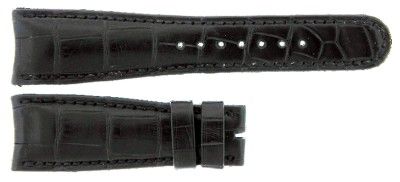 New Roger Dubuis H40 Short Black Leather Strap  