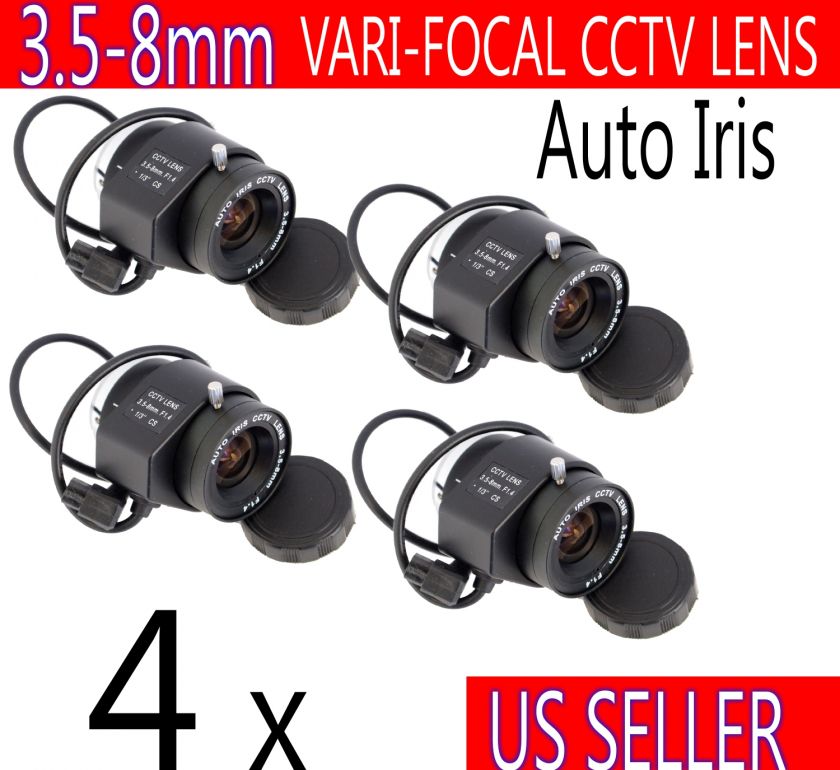 4x 3.5 8mm Auto IRIS Varifocal Zoom Lens CCTV Cameras  