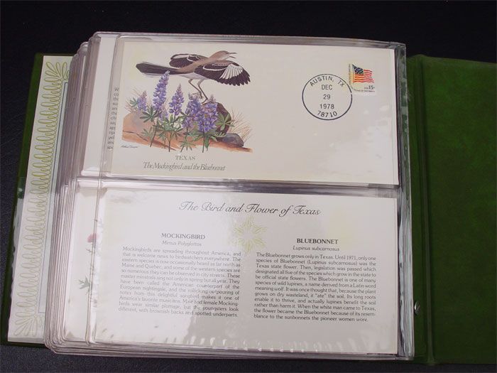 Fleetwood First Day Covers 50 State Birds & Flowers Set  