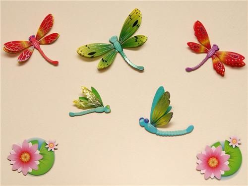   Childrens/Girls/Kids Bedroom BUTTERFLY/DRAGONFLY Wall Stickers  