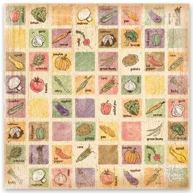 Vegetable Medley 12x12 Paper by Flair Design x2  