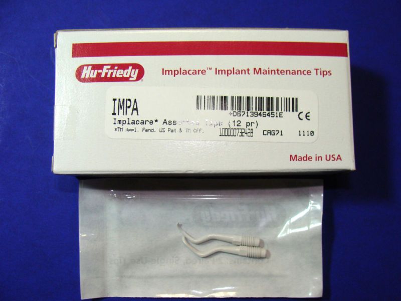 Implant Implacare Assorted 12 Tips IMPA HU FRIEDY NEW  