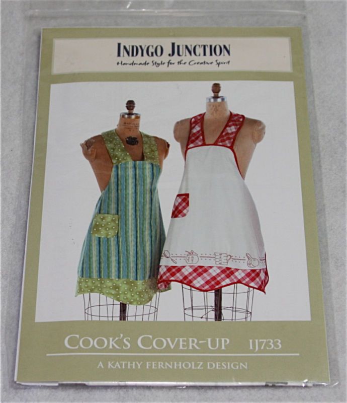 Indygo Junction Cooks Cover Up Apron   Kathy Fernholz 729266437336 