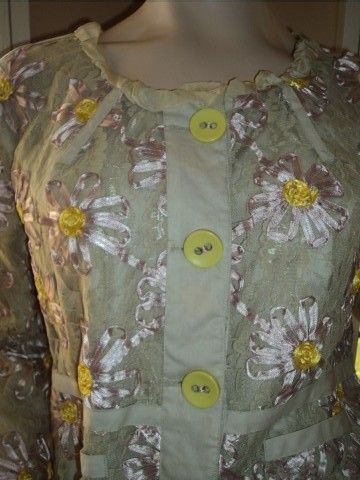 Marc Jacobs Lace embroidered ribbon jacket ( Size 12)  