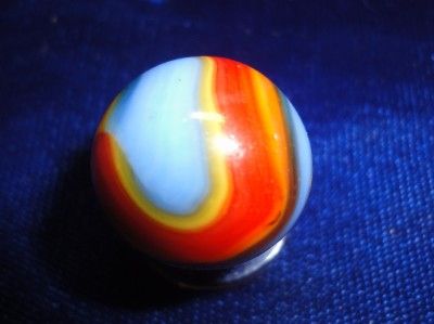 AMAZING MULTI COLOR OLD,VINTAGE,ANTIQUE MARBLE S 519  