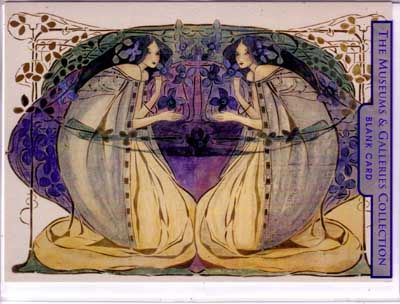 FRANCES MACDONALD McNAIR Art Nouveau Spring Cards Set 4  