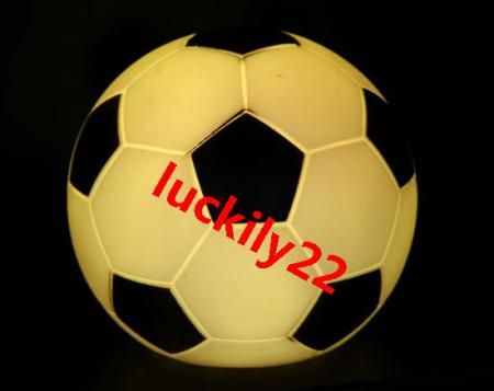 New Football Changing 7 Color LED Candle lights lamp  