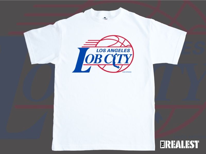 LOS ANGELES LOB CITY BASKETBALL T SHIRT SIZE XL THE ORIGINAL LOGO 