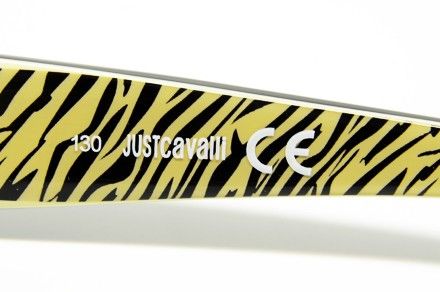 JUST CAVALLI JC 244 005 S.51 RX GLASSES BLACK ZEBRA PLASTIC EYEGLASSES 