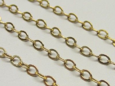 Vintage Dainty 14K Solid Y Gold Necklace Chain For Pendant 18 &1/2 