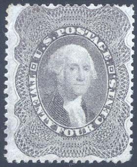 37, RARE MINT STAMP VF+ OG LH GEM Cat $1,800.00  