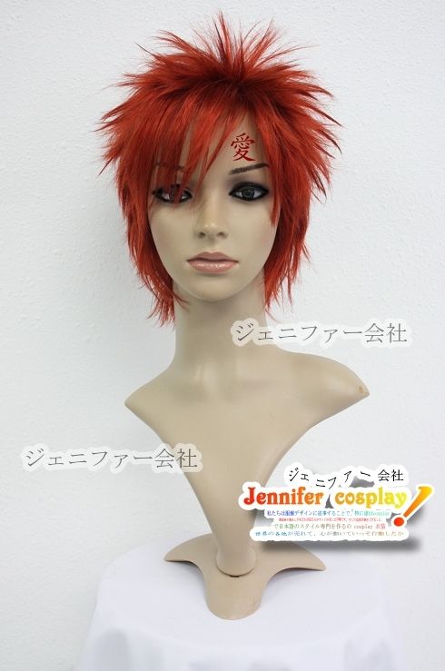 Naruto Shippuuden Gaara cosplay wig 1111 costume  