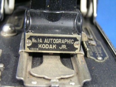 Antique No 1A AUTOGRAPHIC KODAK JR Folding Camera  