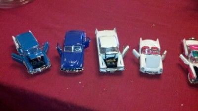 Franklin Mint DIE CAST CLASSIC CARS OF 1950s 143 BOXED SET W/ SHELF 