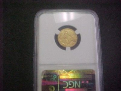 1912 $2 1/2 INDIAN HEAD GOLD PIECE NGC AU58 AU 58  