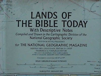 Bible Map Jerusalem Damascus Bethlehem Jordan Nazareth  