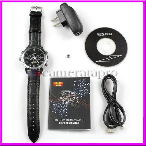   1080P Waterproof Spy Watch Camera Night Vision DVR US Shipping  